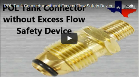 POL Tank Connector without Excess Flow Safety Device
